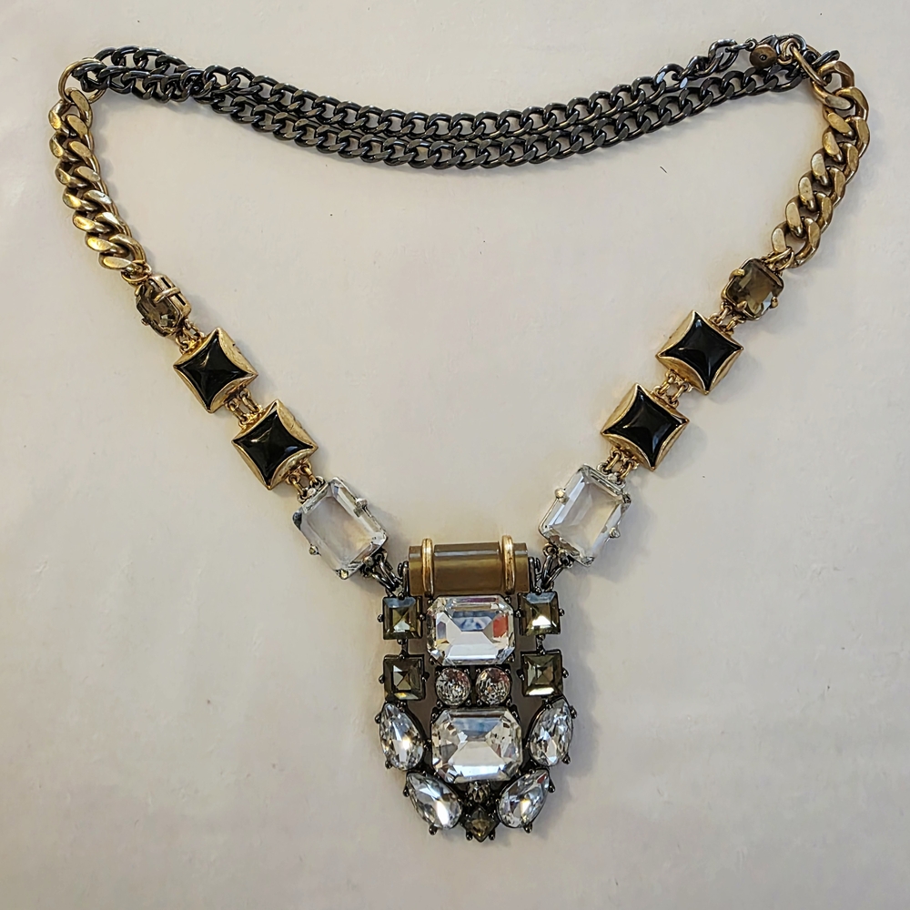 Stella & Dot Art Deco Crystal Necklace